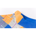 Chaussettes heureuses argyle femmes chaussettes de coton fabricants de filles chaussettes d&#39;équipage de filles